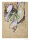 Study for Loie Fuller at the Folies Bergeres, 1893 Lámina giclée por Henri de Toulouse-Lautrec