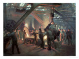Biermeister and Wain Steel Forge, 1885 Giclée-Druck von Peder Severin Kröyer