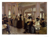La Patisserie Gloppe, Champs Elysees, Paris, 1889 reproduction procédé giclée par Jean Béraud