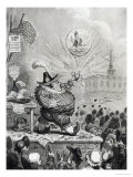 The Theatrical Bubble... Published by Hannah Humphrey 1805 Lámina giclée por James Gillray The Theatrical Bubble... Published by Hannah Humphrey 1805 Lámina giclée por James Gillray