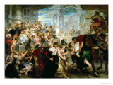 The Rape of the Sabine Women, circa 1635-40 Giclee Print by Peter Paul Rubens