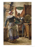 Her First Born Giclee Print by Walter Langley