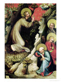 Jesus in the Garden of Gethsemane, from the Trebon Altarpiece, circa 1380 Giclee Print by Master of the Trebon Altarpiece 