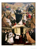 The Apotheosis of St. Thomas Aquinas, 1631 Stampa giclée di Francisco de Zurbarán The Apotheosis of St. Thomas Aquinas, 1631 Stampa giclée di Francisco de Zurbarán