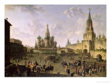 Red Square, Moscow, 1801 Reproduction procédé giclée par Fedor Yakovlevich Alekseev