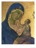 Madonna and Child with Ss. Dominic and Aurea, Detail of the Madonna and Child, circa 1315 Giclee Print by Duccio di Buoninsegna 