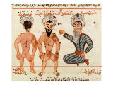 Cauterisation of Leprosy Lesions, 1466 Giclee Print by Charaf-ed-din 
