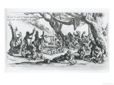 A Birth in a Gypsy Camp Giclee Print by Jacques Callot