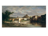 View of Puy-En-Velay from Espaly, 1872 Giclee Print by Auguste Allonge