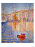The Red Buoy, Saint Tropez, 1895 reproduction procédé giclée par Paul Signac