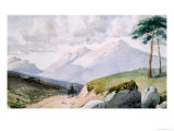 Mountainous Landscape Giclee Print by John Ruskin