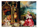 Nativity and Concert of Angels from the Isenheim Altarpiece, Central Panel Giclee Print by Matthias Grünewald