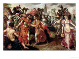 Laban Searching for Eliezer at the Well Giclée-Druck von Maarten de Vos