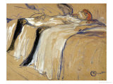 Woman Lying on Her Back - Lassitude, Study for "Elles", 1896 Giclee Print by Henri de Toulouse-Lautrec