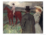 At the Racecourse, 1899 Lámina giclée por Henri de Toulouse-Lautrec