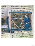 Geometry from a Collection of Scientific, Philosophical and Poetic Writings, French, 13th Century Giclée-Druck