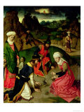 Gathering of the Manna, from the Altarpiece of the Last Supper, 1464-68 Giclee-trykk av Dieric Bouts Gathering of the Manna, from the Altarpiece of the Last Supper, 1464-68 Giclee-trykk av Dieric Bouts