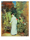 Mrs Constable in Her Garden reproduction procédé giclée par John Constable