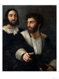 Self Portrait with a Friend Giclee Print by Raphael 