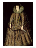 Portrait of a Lady in Elizabethan Dress Giclee Print by John De Critz The Elder
