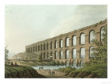 Aqueduct Near Belgrade, Serbia, Plate 6 from Views in Ottoman Dominions, Pub. by R. Bowyer, 1809 Giclee Print by Luigi Mayer