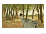 Portrait of Signora Martelli Giclée-Druck von Giovanni Fattori