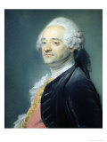 Portrait of Maurice Quentin de La Tour, 1750 Giclee Print by Jean-baptiste Perroneau