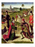 Abraham and Melchizedek, from the Altarpiece of the Last Supper, 1464-68 Giclee Print by Dieric Bouts