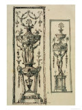 Sketched Designs for Ornate Panels reproduction procédé giclée par Robert Adam