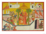 The Marriage of Rama and His Brothers from the "Sangri Ramayana" Giclee Print