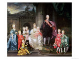 Leopold I, Grand-Duke of Tuscany with His Wife Maria Ludovica and Their Children Including Franz Giclee Print by Johann Zoffany