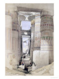 View Through the Hall of Columns, Karnak, from "Egypt and Nubia", Vol.1 reproduction procédé giclée par David Roberts