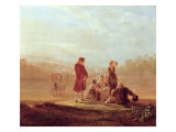Voltaire with Peasants Giclee Print by Gruber Or Grueber 