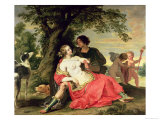 Venus and Adonis, circa 1620 Giclee Print by A. Janssens