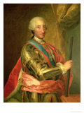 Charles III in Armour, after 1759 reproduction procédé giclée par Anton Raphael Mengs