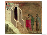 Maesta: Christ Appearing on the Road to Emmaus, 1308-11 Giclee Print by Duccio di Buoninsegna 