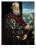 Portrait of Sebastiano Vernier Commander-In-Chief of the Venetian Forces circa 1571 Giclee Print by Jacopo Robusti Tintoretto