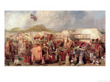 Native Princes Arriving in Camp for the Imperial Assemblage at Delhi, 1877 Giclee Print by George Landseer