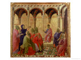 Maesta: Christ Among the Doctors, 1308-11 Giclée-tryk af Duccio di Buoninsegna