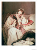 A Mother's Love, 1839 Lámina giclée por Josef Danhauser