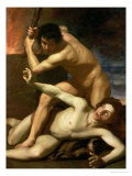 Cain Murdering Abel, circa 1610 Giclee Print by Bartolomeo Manfredi