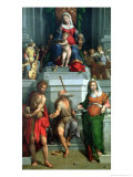 Madonna and Child with Saints Giclee Print by Benvenuto Tisi Da Garofalo