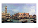 The Molo and the Piazzetta San Marco, Venice Reproduction procédé giclée par Canaletto 