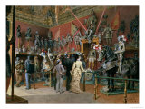 The First Armoury Room of the Ambraser Gallery in the Lower Belvedere, 1875 Giclée-Druck von Carl Goebel