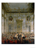 Court Banquet in the Great Antechamber of the Hofburg Palace, Vienna Lámina giclée por Martin van Meytens Court Banquet in the Great Antechamber of the Hofburg Palace, Vienna Lámina giclée por Martin van Meytens