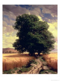 Landscape with Oaks, 1859 Giclee Print by Alexandre Calame