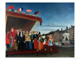 The Representatives of Foreign Powers Coming to Salute the Republic as a Sign of Peace, 1907 reproduction procédé giclée par Henri Rousseau