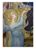 Maesta: Angel Offering Flowers to the Virgin, 1315 Giclee Print by Simone Martini