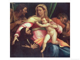 Madonna and Child with Ss. Joseph and John the Baptist and a Donor Giclée-tryk af Sebastiano del Piombo Madonna and Child with Ss. Joseph and John the Baptist and a Donor Giclée-tryk af Sebastiano del Piombo