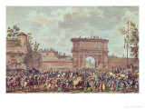 The Entry of the French into Milan Giclee Print by Antoine Charles Horace Vernet